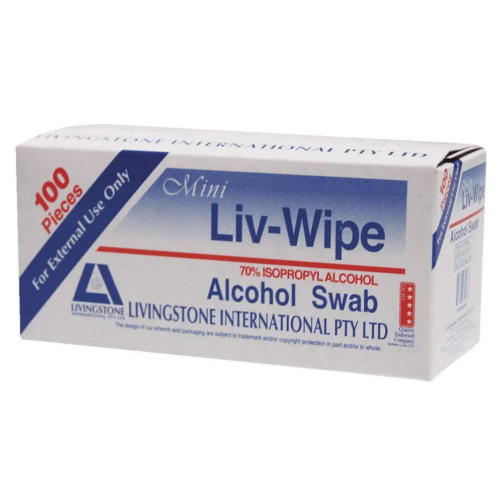 Individually Wrapped Alcohol Swabs, Packs of 100 or 1000